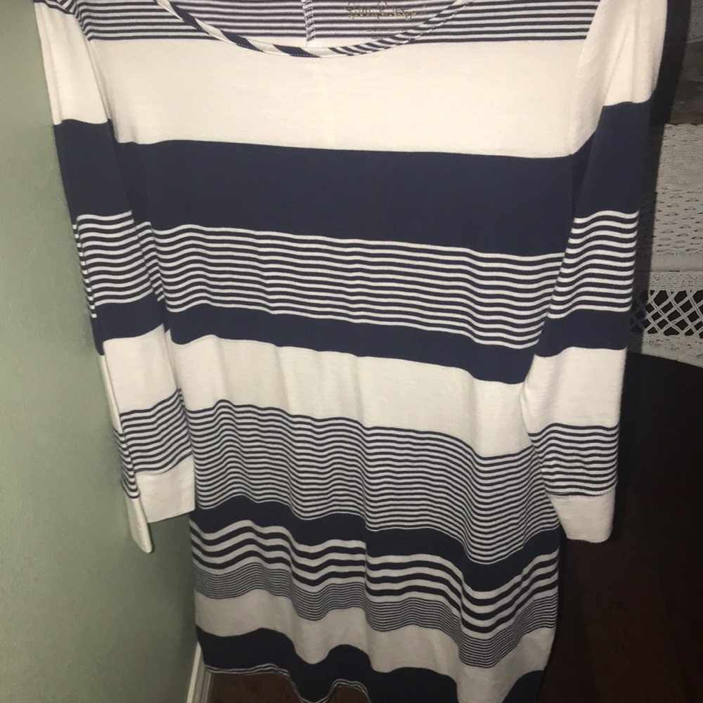 Lilly Pulitzer black striped dress